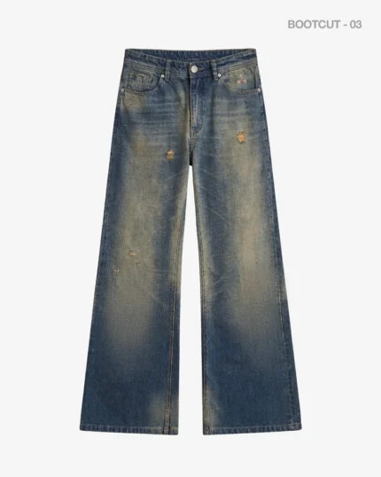 Bootcut Denim Pants Sun Dust