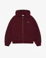 Bordeaux Zip Hoodie