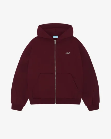 Bordeaux Zip Hoodie