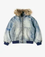 Camo Denim Hooded Jacket