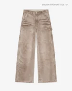 Double Knee Carpenter Pant Dirty White