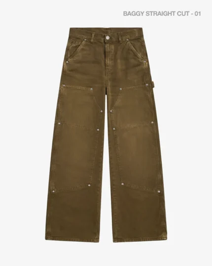 Double Knee Carpenter Pant Memories Green