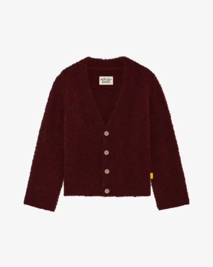 Fluffy Cardigan Bordeaux