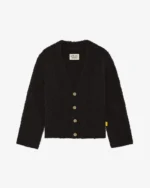 Fluffy Cardigan Pitch Black