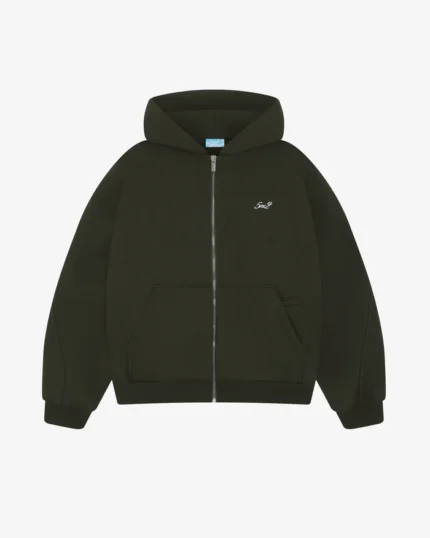 Forest Green Zip Hoodie