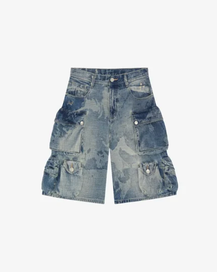 Ten Pockets Camo Cargo Shorts
