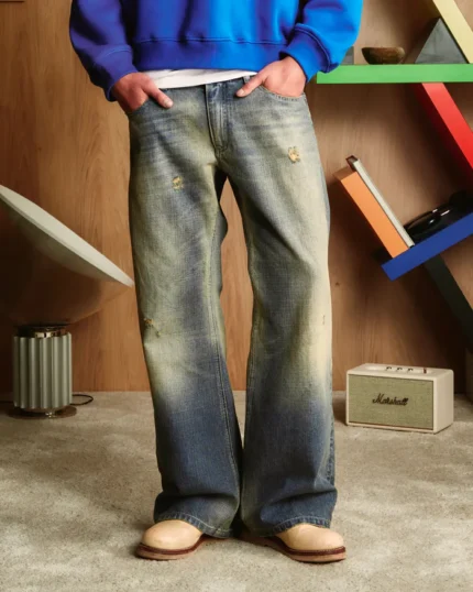 Bootcut Denim Pants Sun Dust