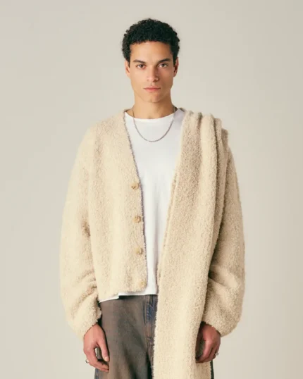 Fluffy Cardigan Alpaca