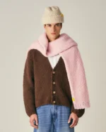 Fluffy Cardigan Mocha Brown